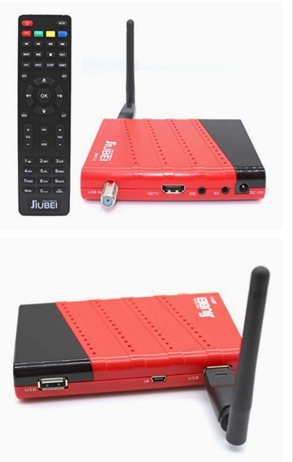 RECEPTOR DECODIFICADOR DE SATÉLITE JIUBEI JDT-1 HD 1080P iptv com wifi