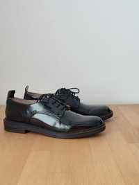 Женские ботинки лаковые. Черные ботинки bershka 38 размер