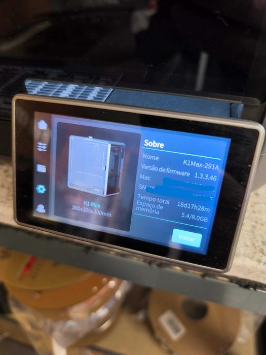 Impressora 3D - Creality K1 Max como nova, pronta a imprimir