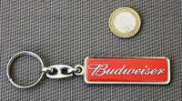 Porta-chaves em metal com inscrição Budweiser (NOVO)