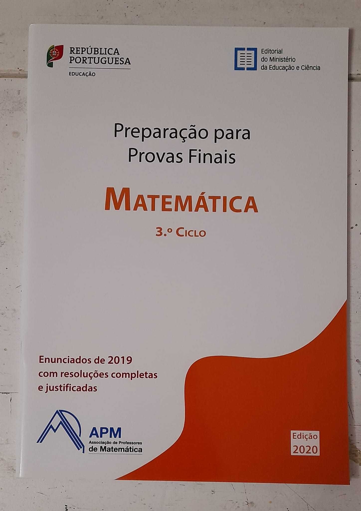 Manuais escolares "Preparação para Provas finais - Matemática 3ºCiclo"