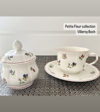 Villeroy Boch Petite Fleur чашка 350 мл блюдце 17см цукорниця