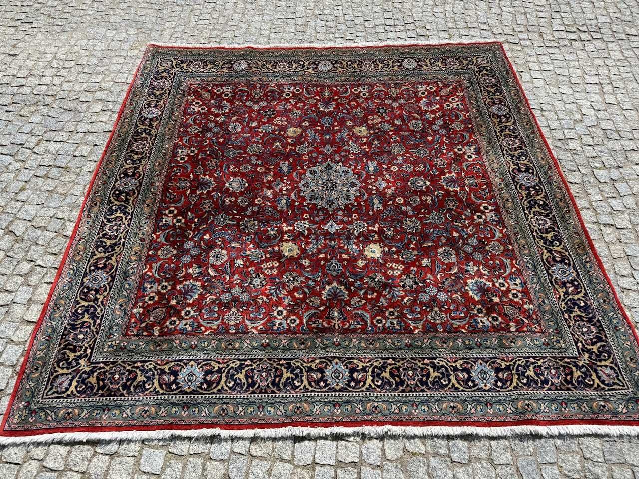 Dywan wełniany / kaszmirowy perski Iran Ispahan 200x200 galeria 27 tyś