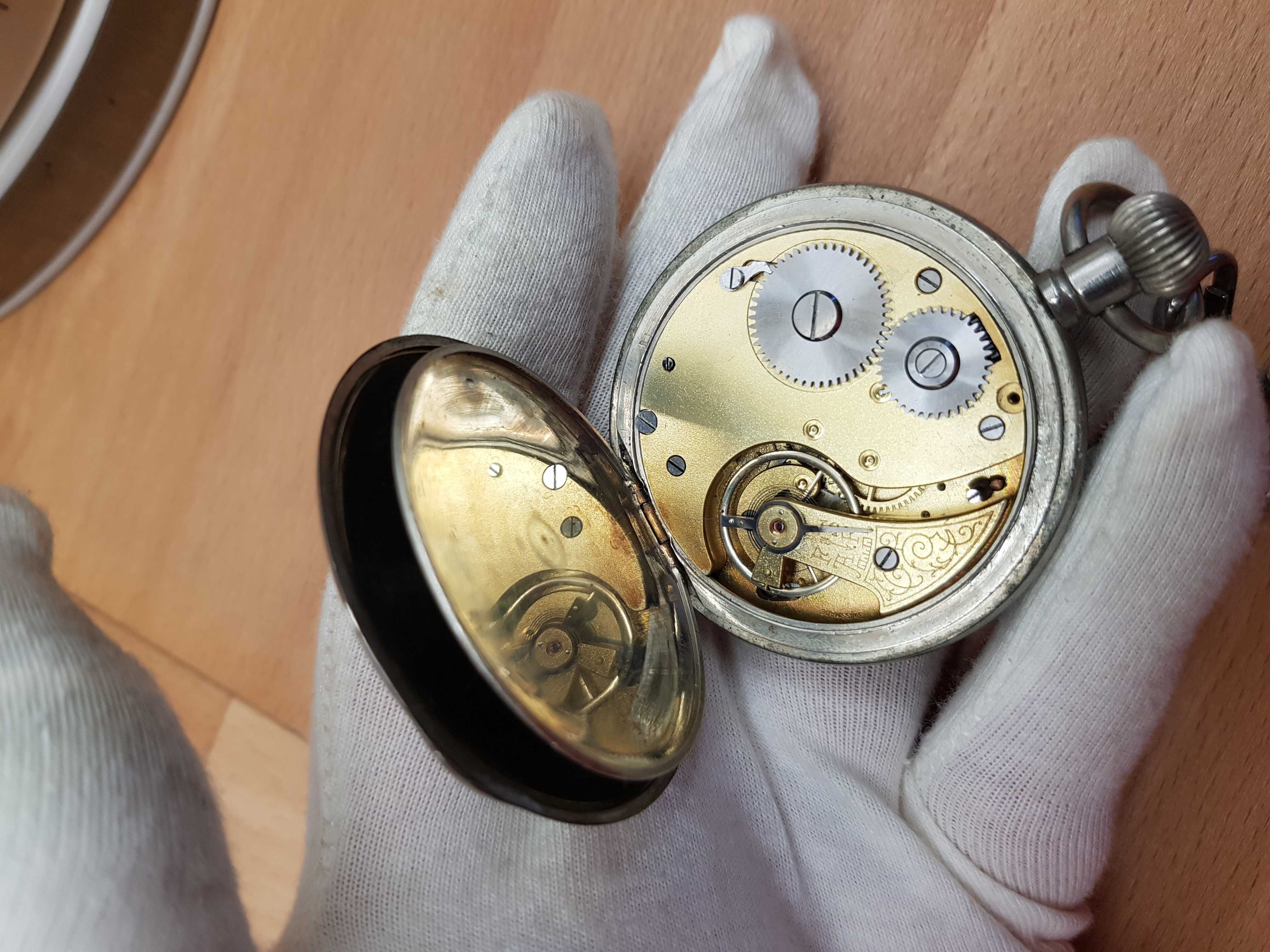 Szwajcarski kieszonkowy stoper *Alpina* WWI