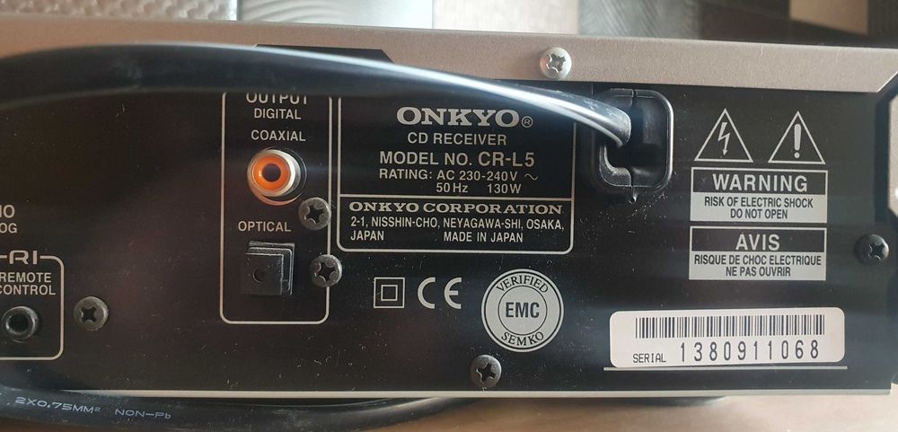 оригінал HiFi CD ресивер Onkyo CR-L5, норм.стан