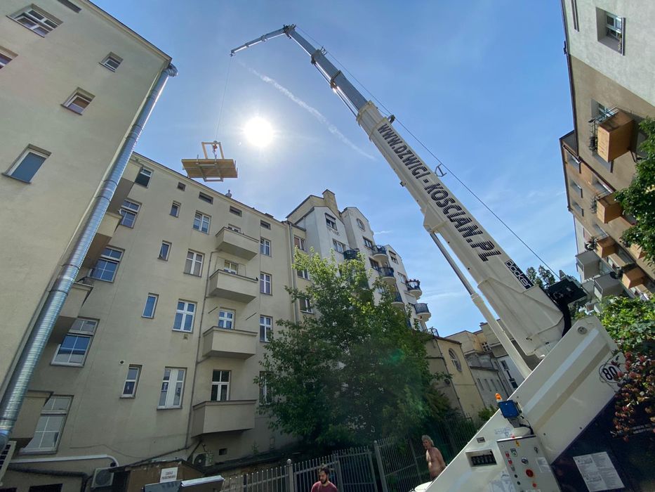 Widły wielofunkcyjne Dzwig dekarski zuraw ciesielski