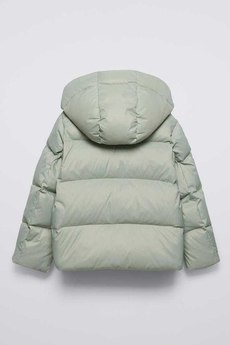 Зимова куртка для дівчинки, стьобана дута курточка , пуфер Zara 116см