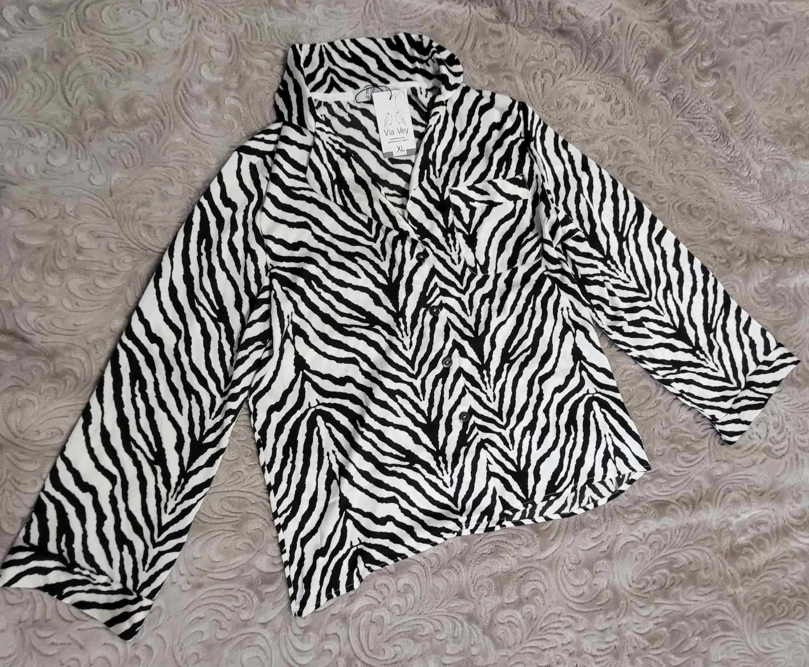 Женский Костюм брюки и рубашка , домашняя одежда Safari Zebra