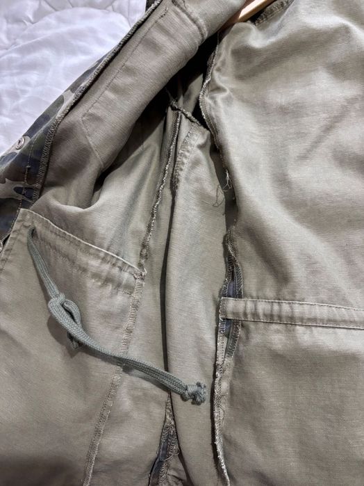 Parka/parca padrão militar camuflado Mango