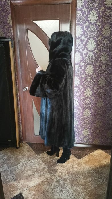 Шуба норковая длинная