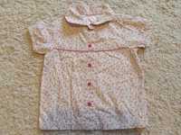 Blusa padrão flores para bebé menina. 18-24 meses.