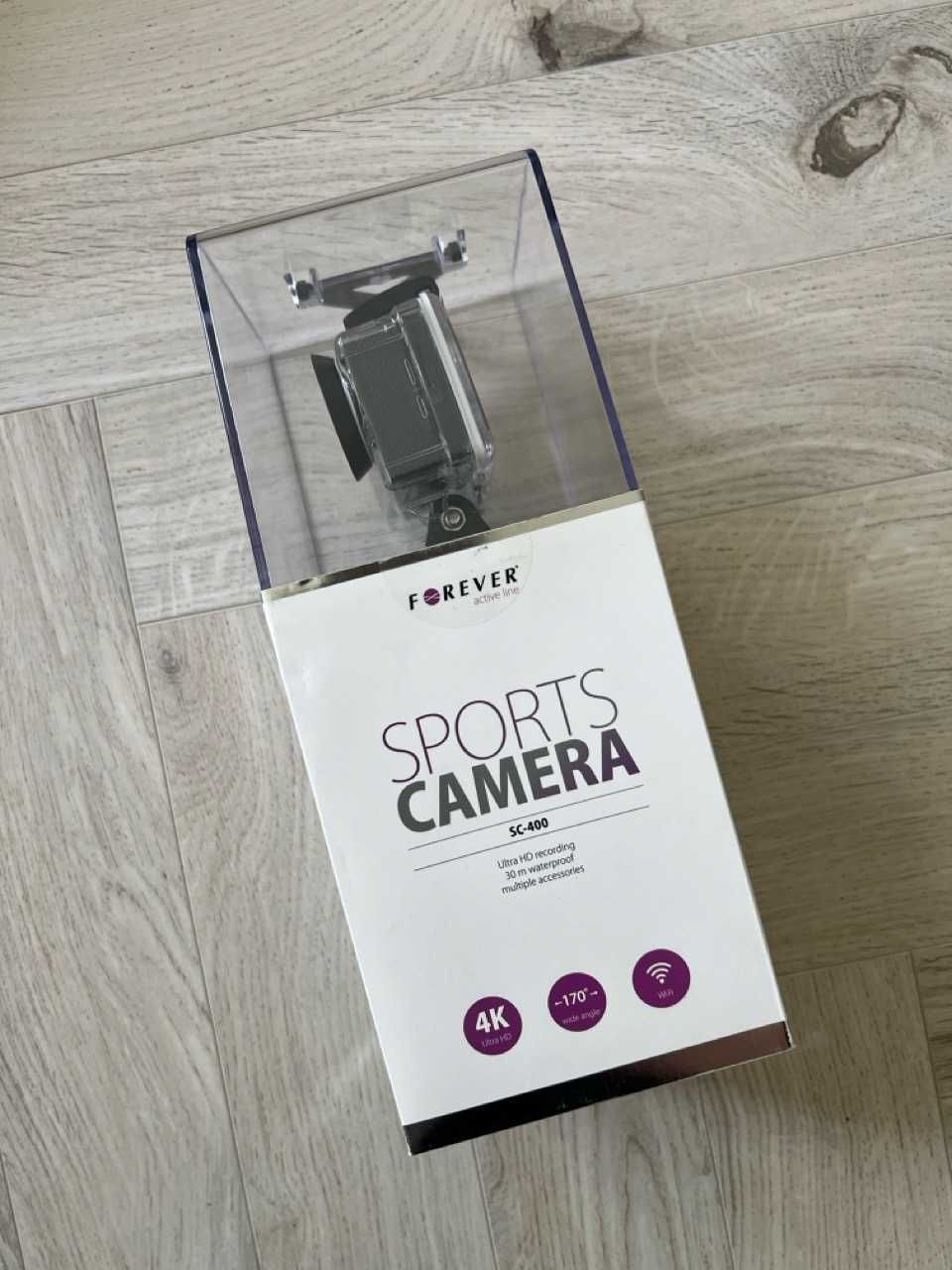 Kamera sportowa 4K Wi-Fi wodoszczelna do sportu akcesoria
