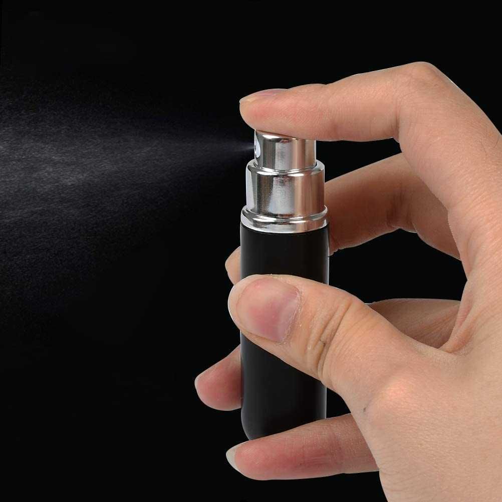 6 peças Atomizador de perfume de 5 ml garrafa vácuo pulverizador de pe