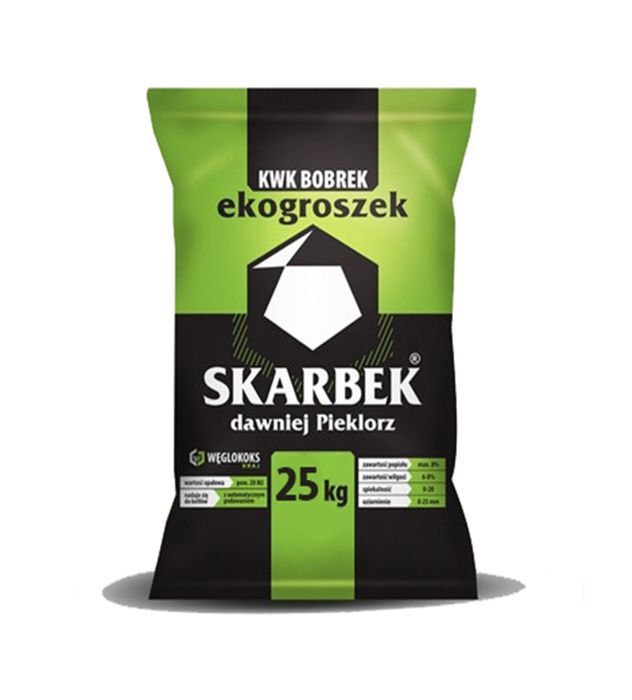 POLSKI  Ekogroszek skarbek  bobrek plus weglokoks workowany węgiel