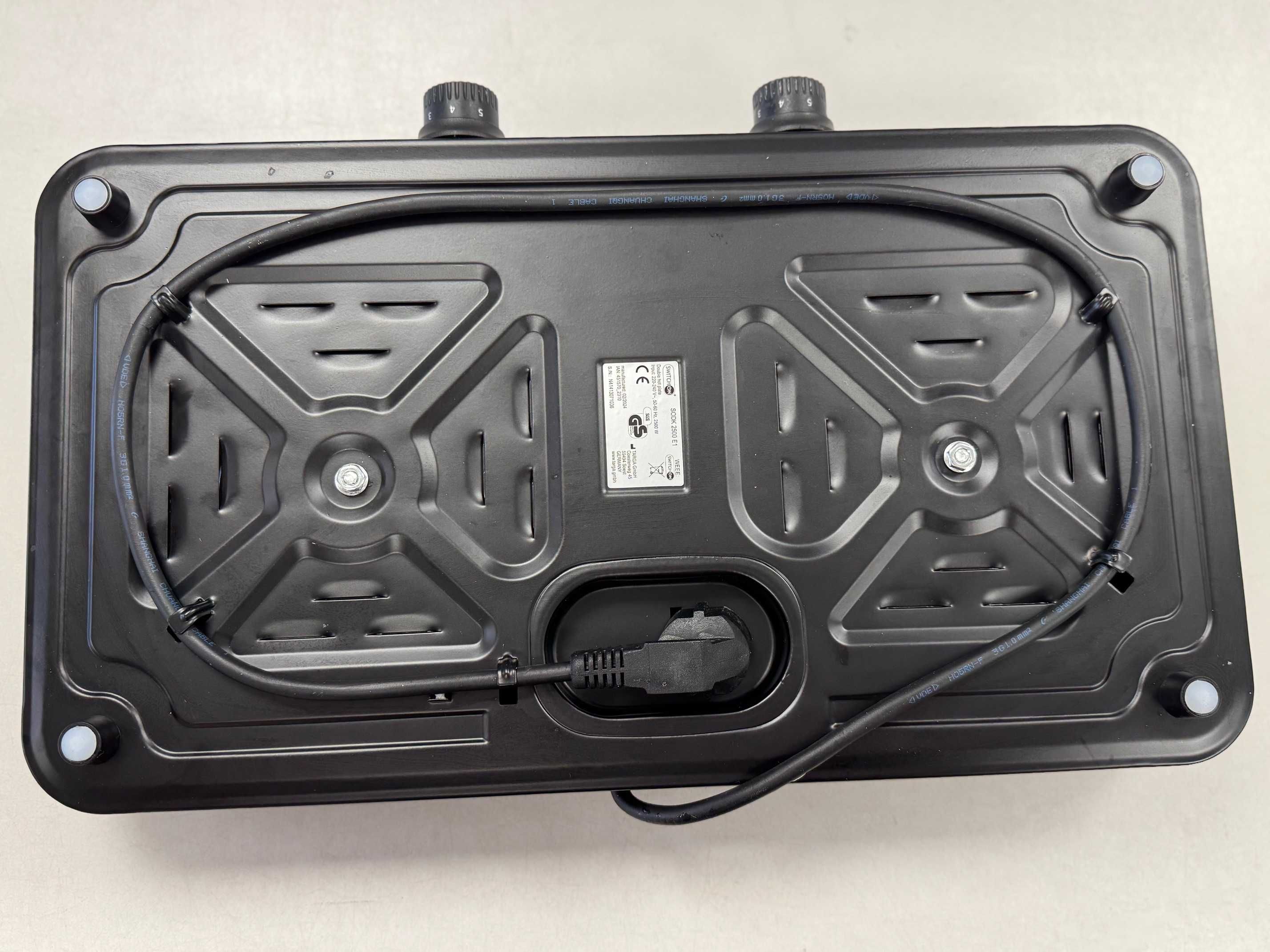 SWITCHON Podwójna płyta grzejna  SODK 2500 E1, 2500 W
