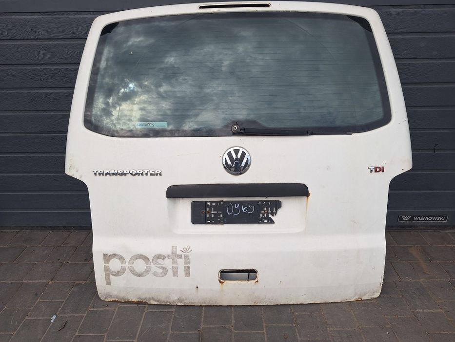Klapa tylna Volkswagen Transporter T5 biała