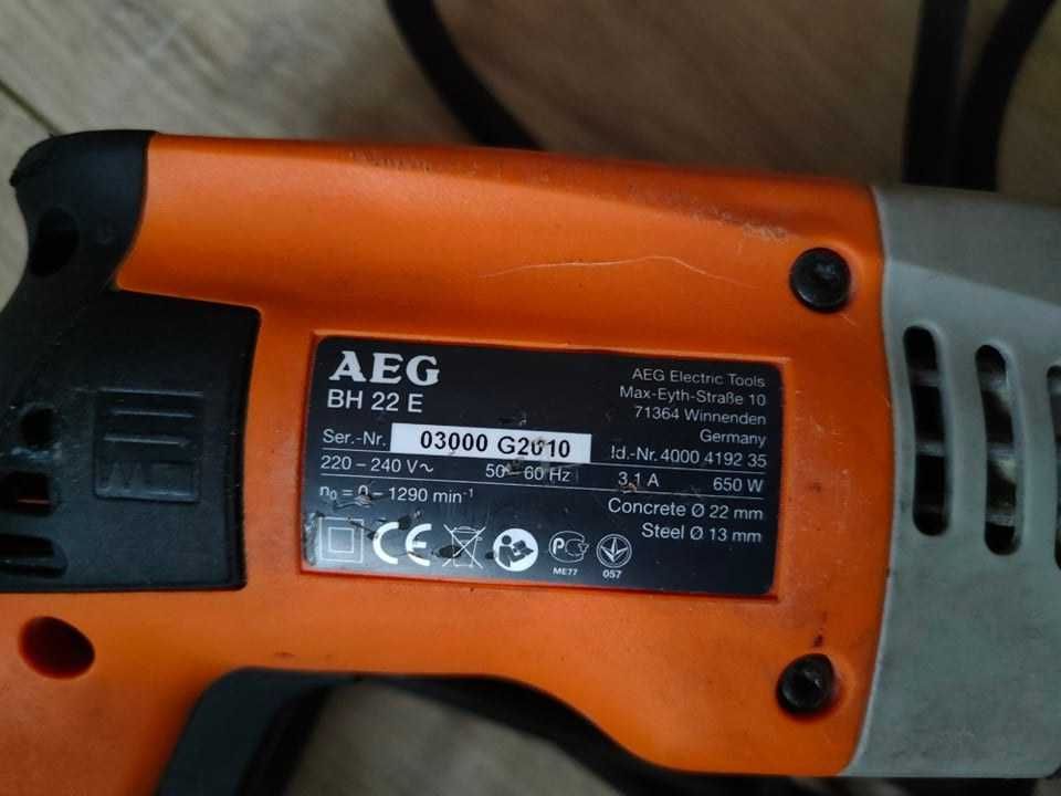 Zestaw AEG POWERTOOLS szlifierka kątowa i młotowiertarka