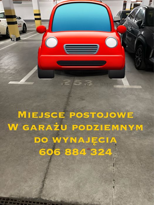 Do wynajecie miejsce postojowe w garazu podziemnym Bulwar Dedala