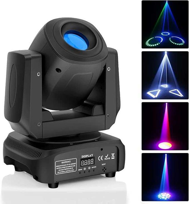 Oświetlenie sceniczne Ruchoma głowa LED DMX 512 RGBW 100W DJ, imprezy