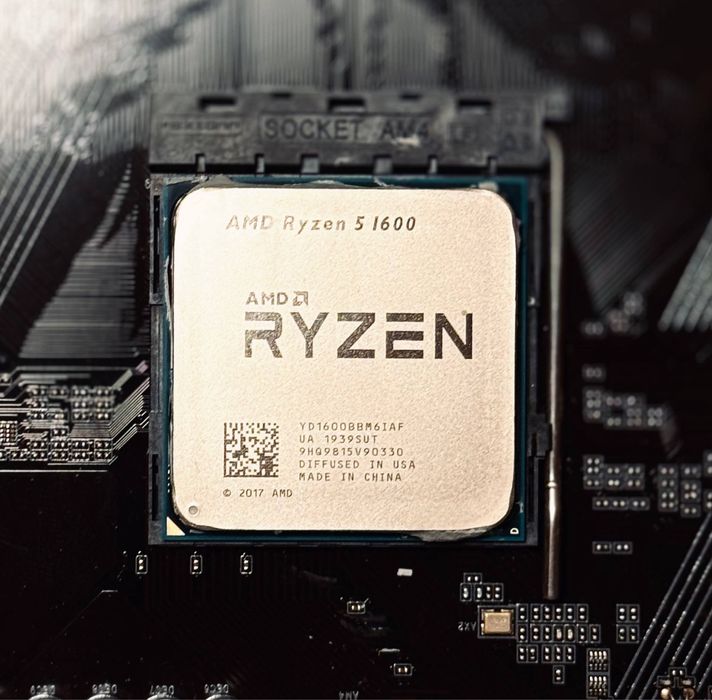Zestaw: AMD Ryzen 5 1600 + płyta główna Gigabyte GA-A320M-H – sprawny