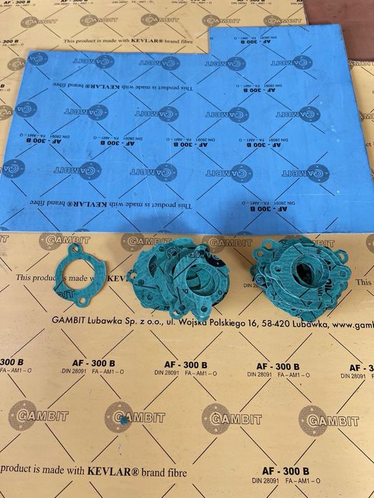 паронит ПМБ, ПОН б, ПК, ПА, прокладки згідно Ду,