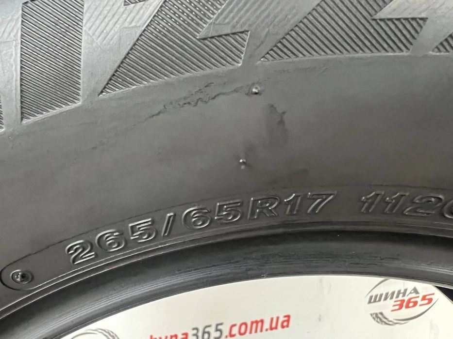 265/65 r17 bridgestone blizzak dm-v2 8mm шини бу зима
