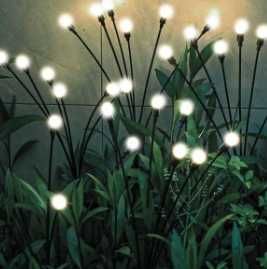 lampka solarna ogrodowa wbijana LED (8 kulek)