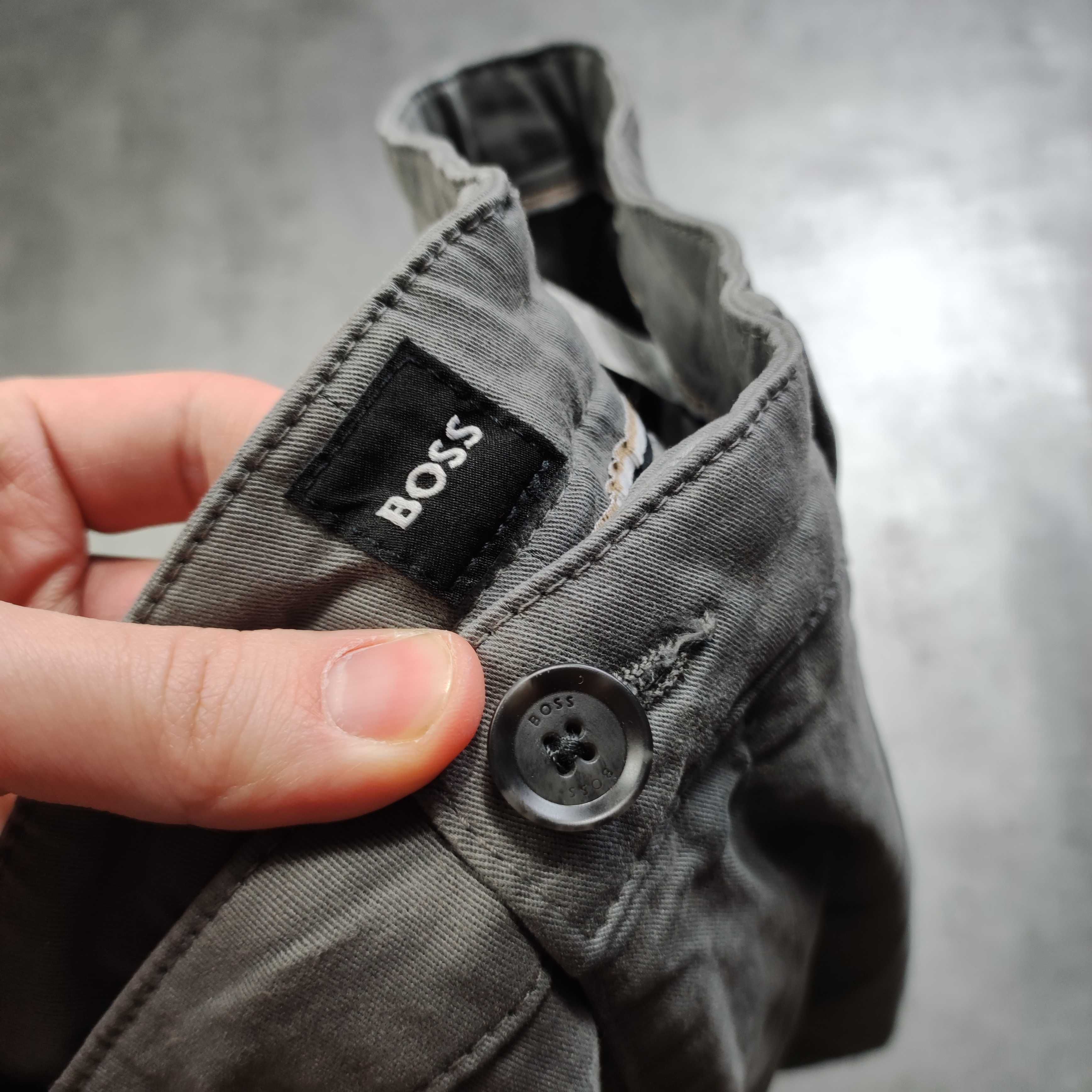 MĘSKIE PREMUIM Spodnie Eleganckie Nowe Hugo BOSS Chino Proste Bawełna