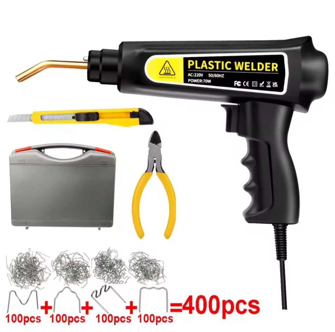 Máquina de Soldar Plásticos + 400 Grampos + Mala (Nova)