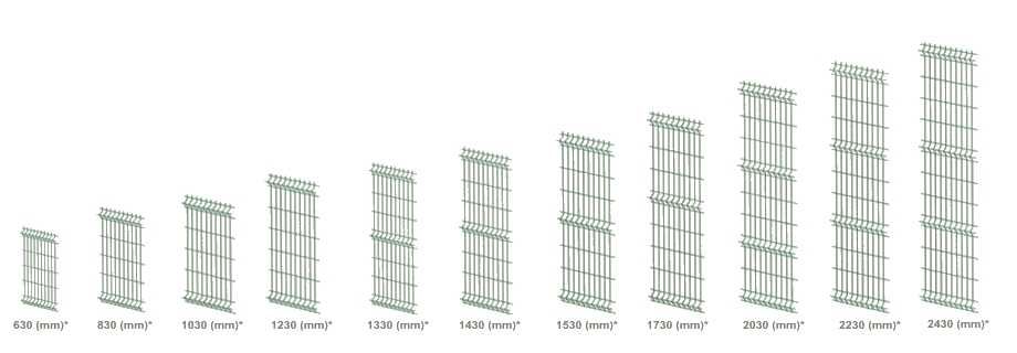 Panele ogrodzeniowe , 103cm , 123cm , 133cm , 143cm , 153cm , 173cm