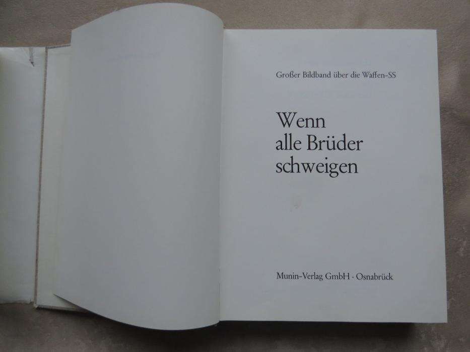 Wenn Alle Brüder Schweigen Waffen SS фото-альбом книга 1973 604страниц