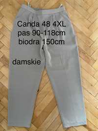 Canda C&A 38 4XL damskie spodnie bezowe eleganckie Vintage formalne