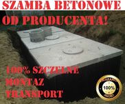 szamba betonowe, szambo kompleksowo z wykopem, zbiorniki 5,6,8,10,12m3