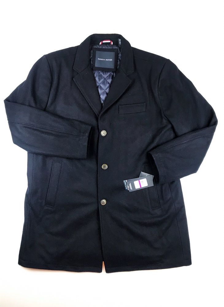 S L XL XXL Tommy Hilfiger пальто бушлат шерстяное теплое