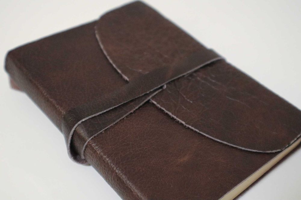 Caderno A6 Pele, Papel Reciclado