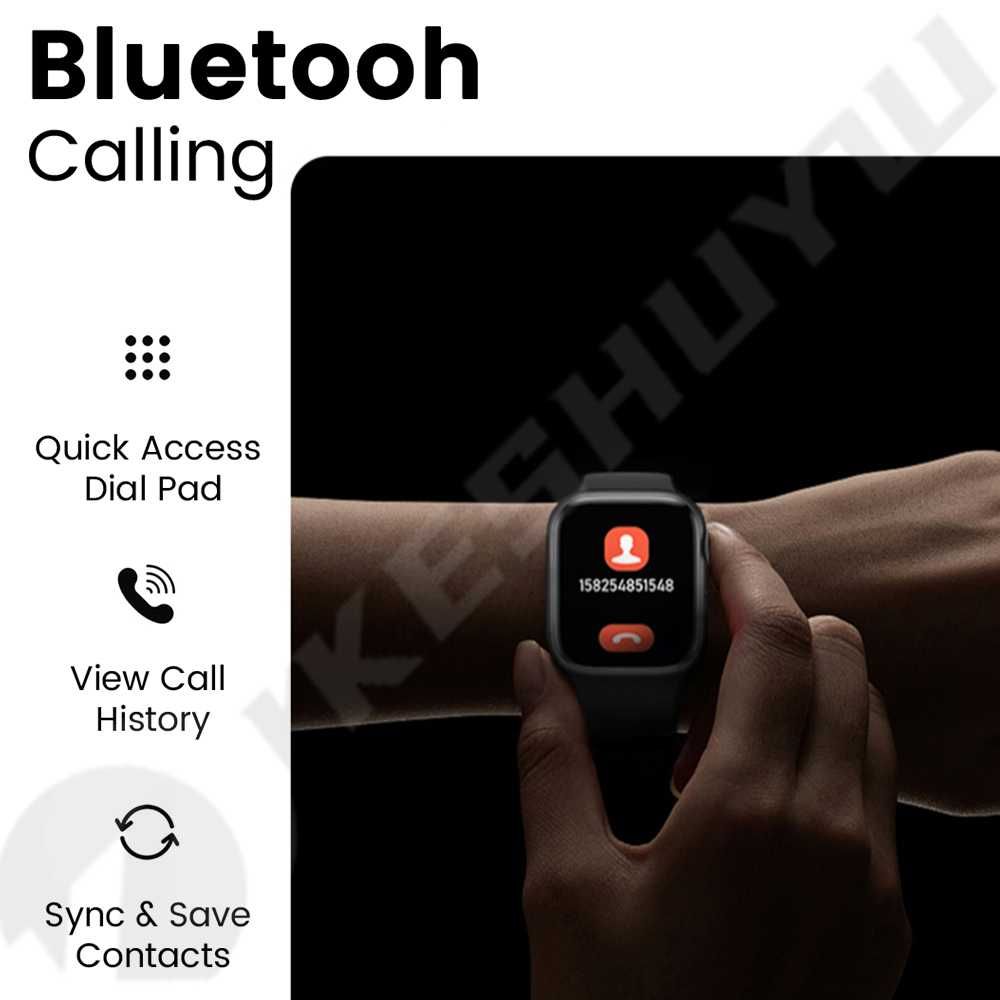 SmartWatch i8 PRO MAX telefon BT, tętno, ciśnienie, O2, menu PL.