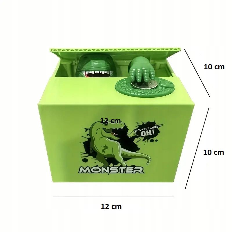 Skarbonka dla dzieci Dinozaur Monster Elektroniczna