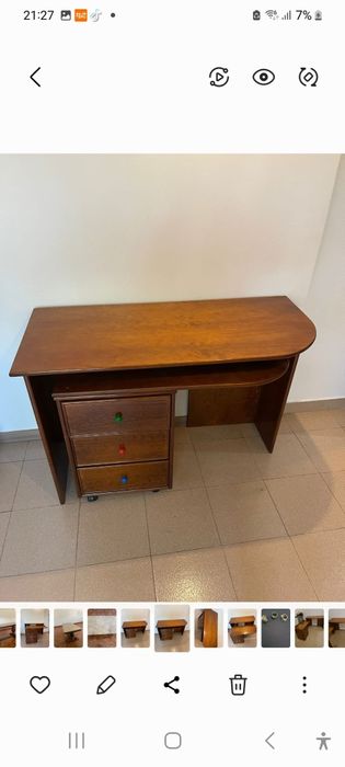 Secretaria em madeira