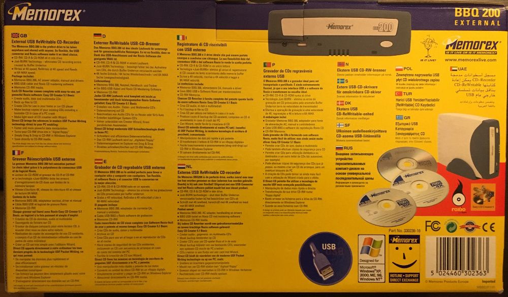 leitor / gravador CD externo