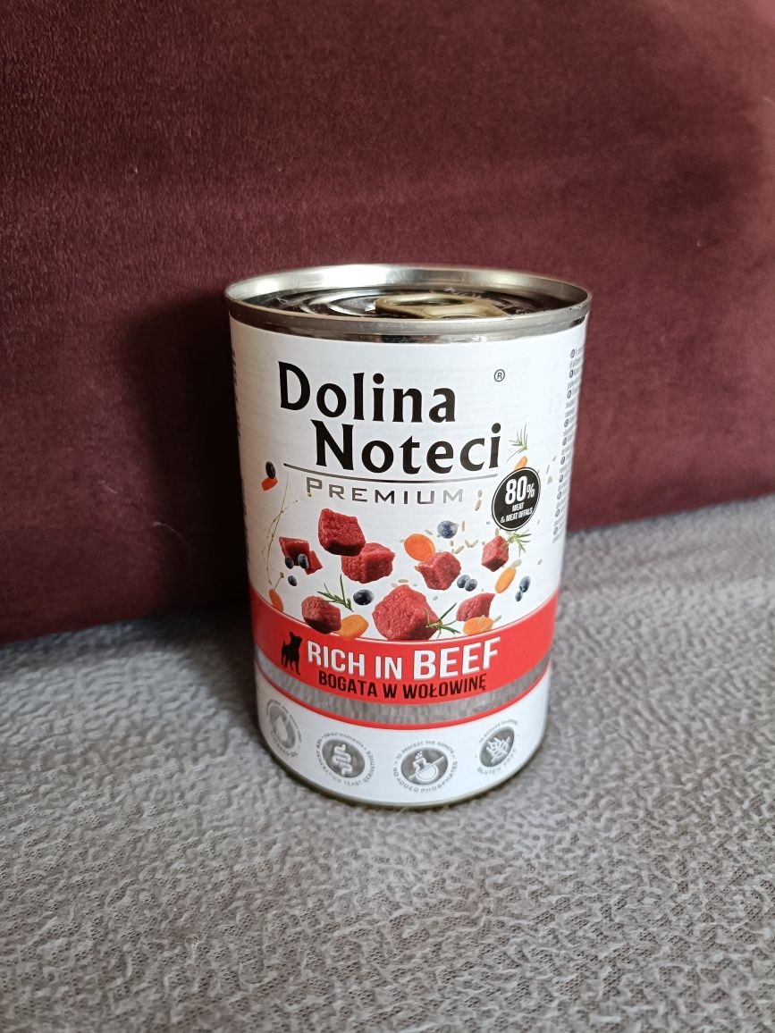 Karma dla psa Dolina Noteci - bogata w wołowinę - nowa
