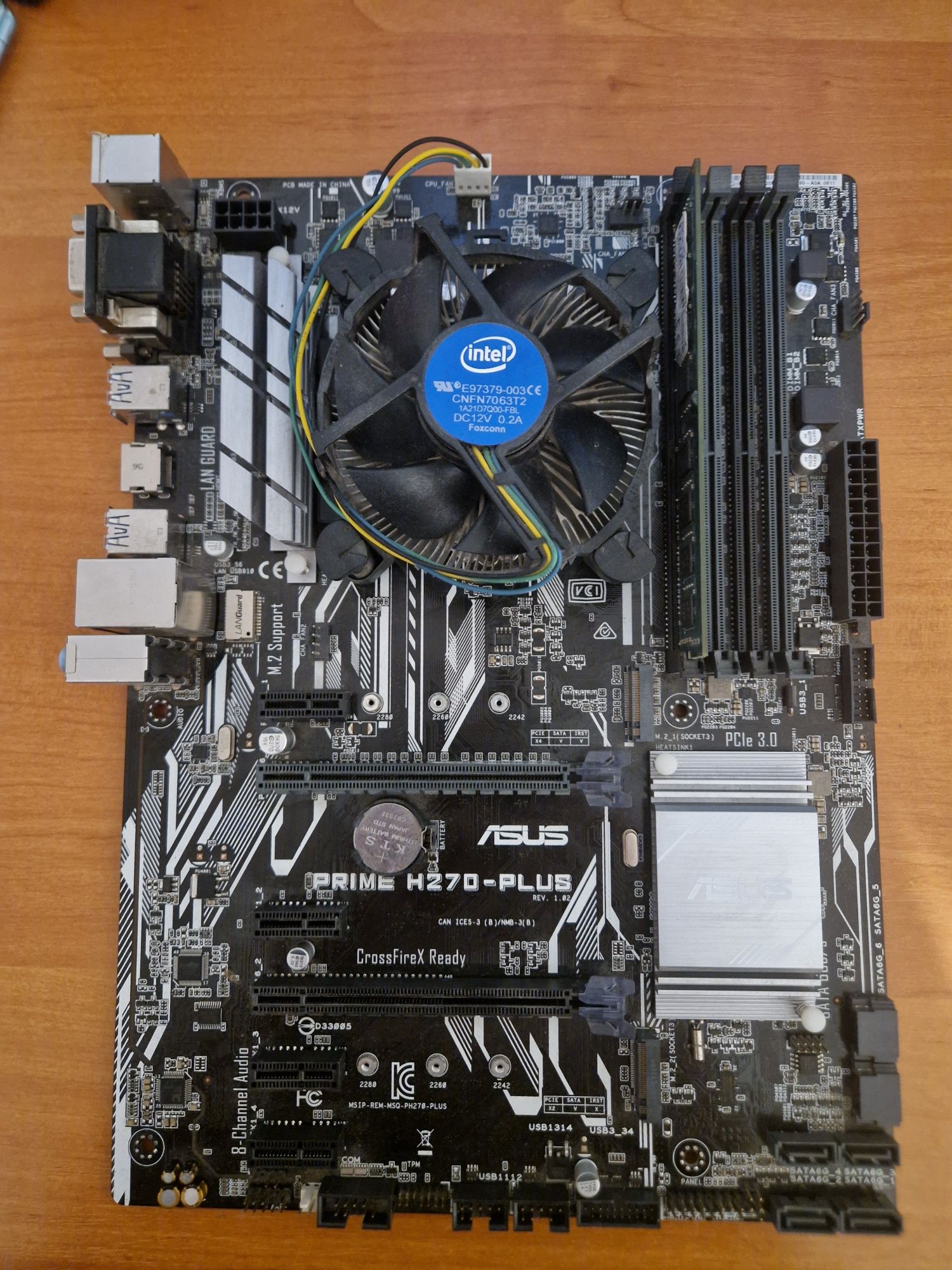 Материнка Asus Prime H270 plus + проц+оперативка