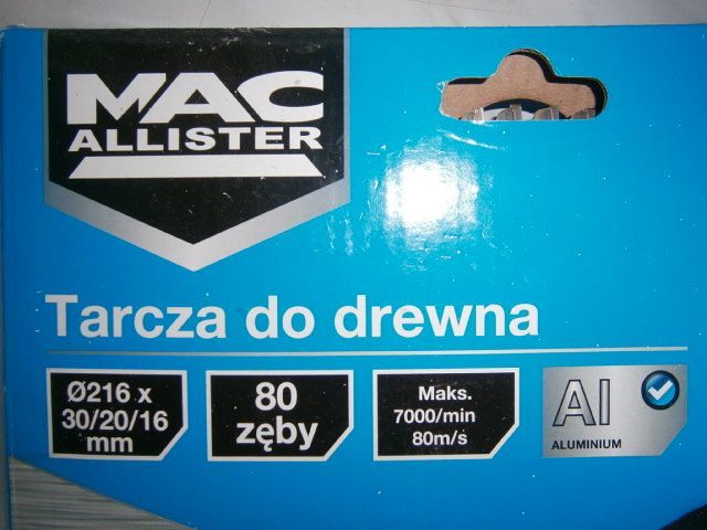 Tarcza do Drewna MAC ALLISTER Okazja Warto !!!