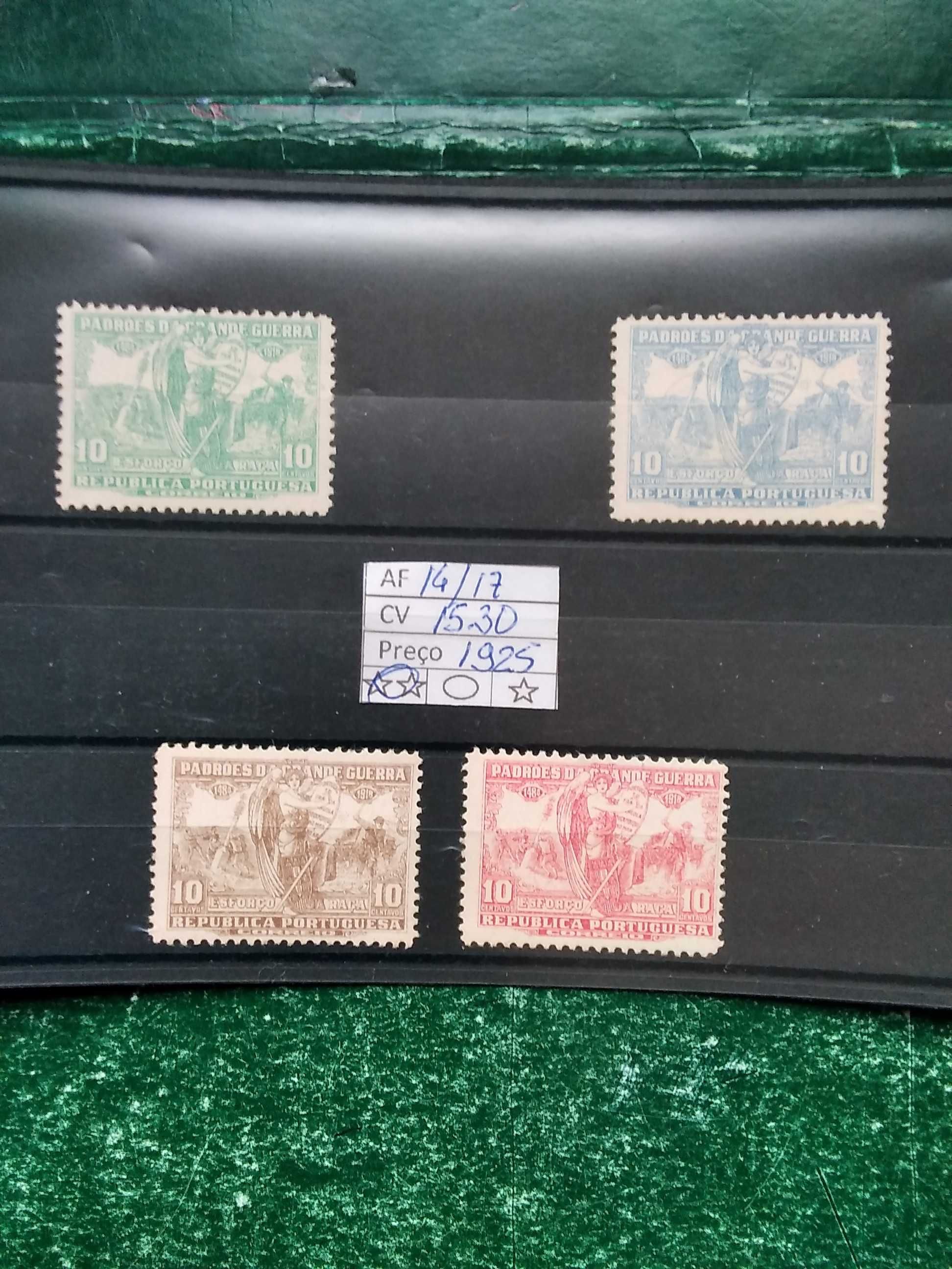 1925 Padrões da Grande Guerra MNH **