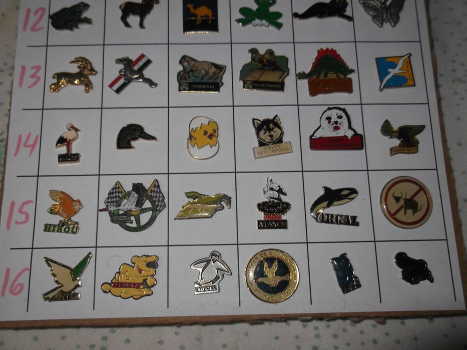 (O) Pins de Animais
