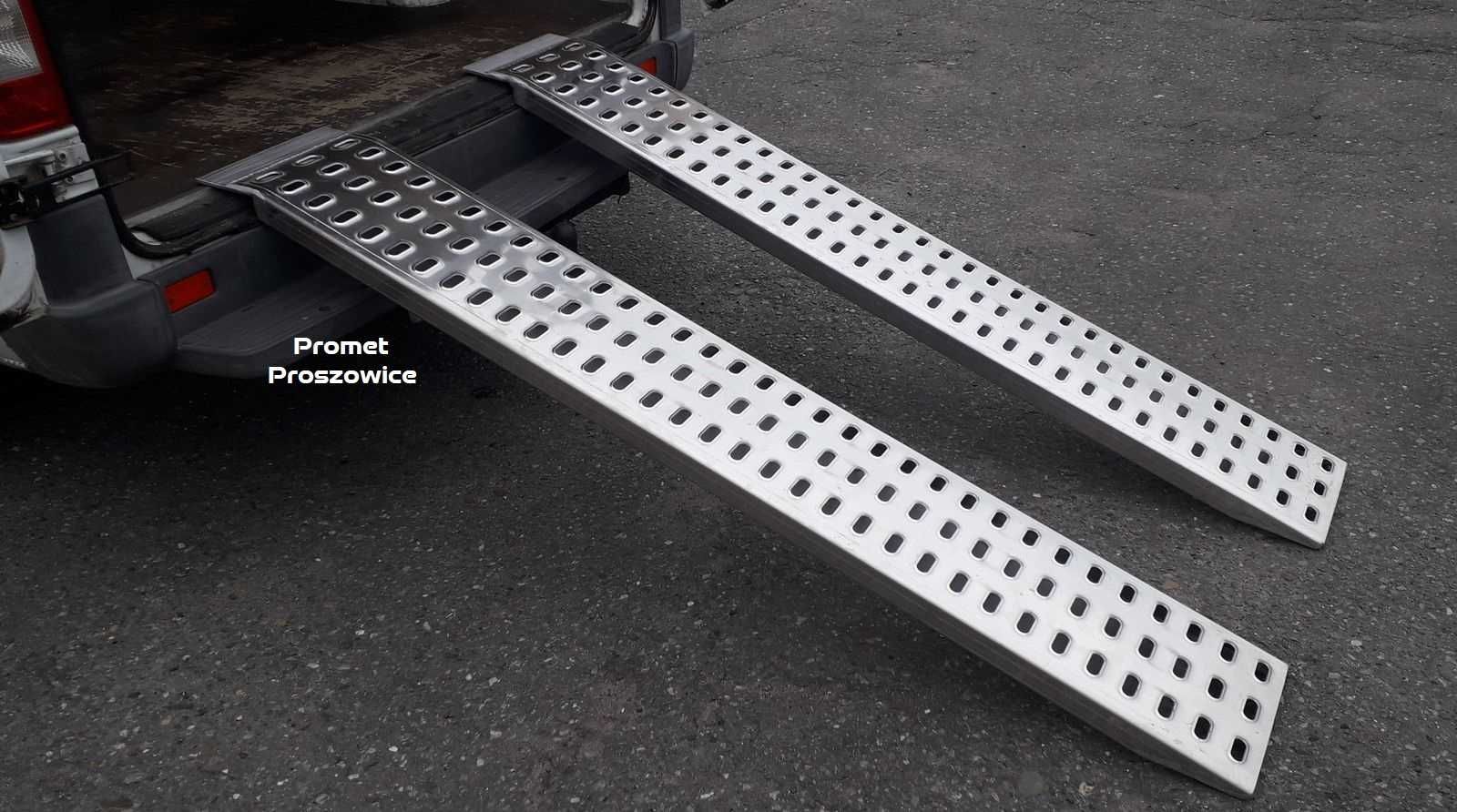 Najazdy Aluminiowe 2m x 32cm LOHR do 700kg/2szt Podjazdy do Przyczepy