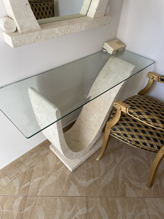 Mesa de vidro 120x42x77