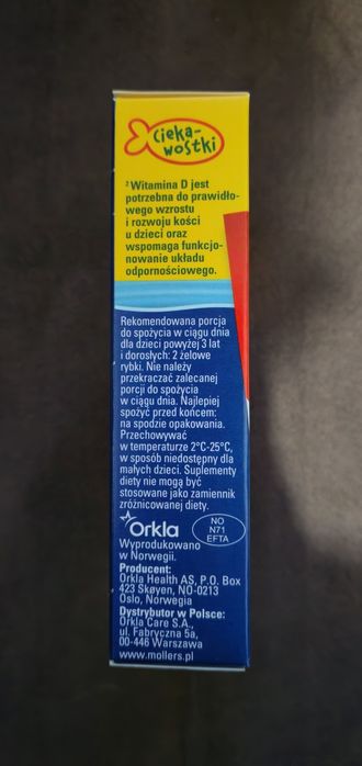 Moller's Omega-3 Rybki malinowe 36 szt.- 4 sztuki