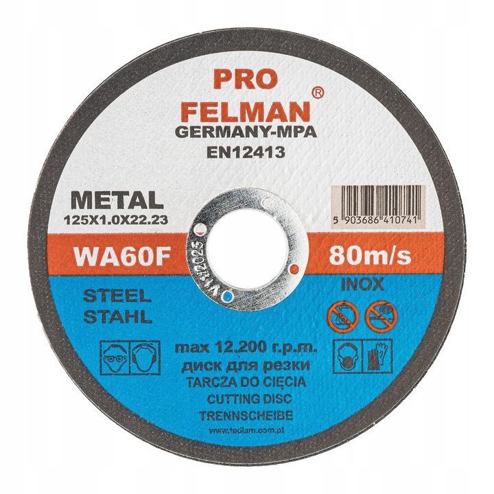50 Szt Tarcza Tarcze Do Cięcia Metalu 125x1 Pro Felman Mocne