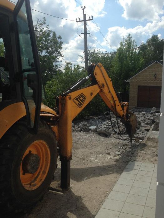 Аренда услуга гидромолота на JCB-3CX KOMATSU WB 97 R5