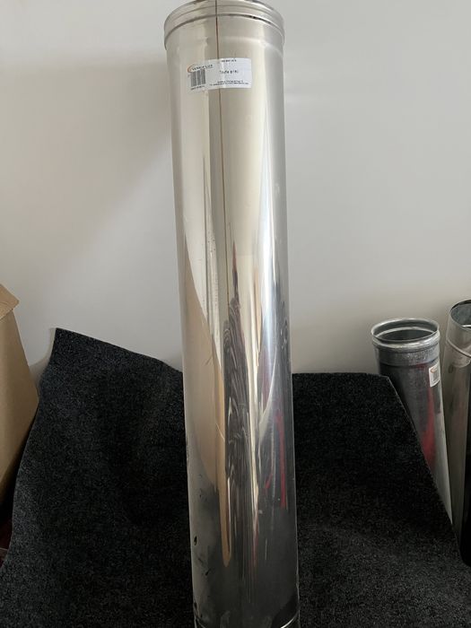 Труба 1 м моно 0,5 мм нержавійка Ф180 мм Versia-Lux